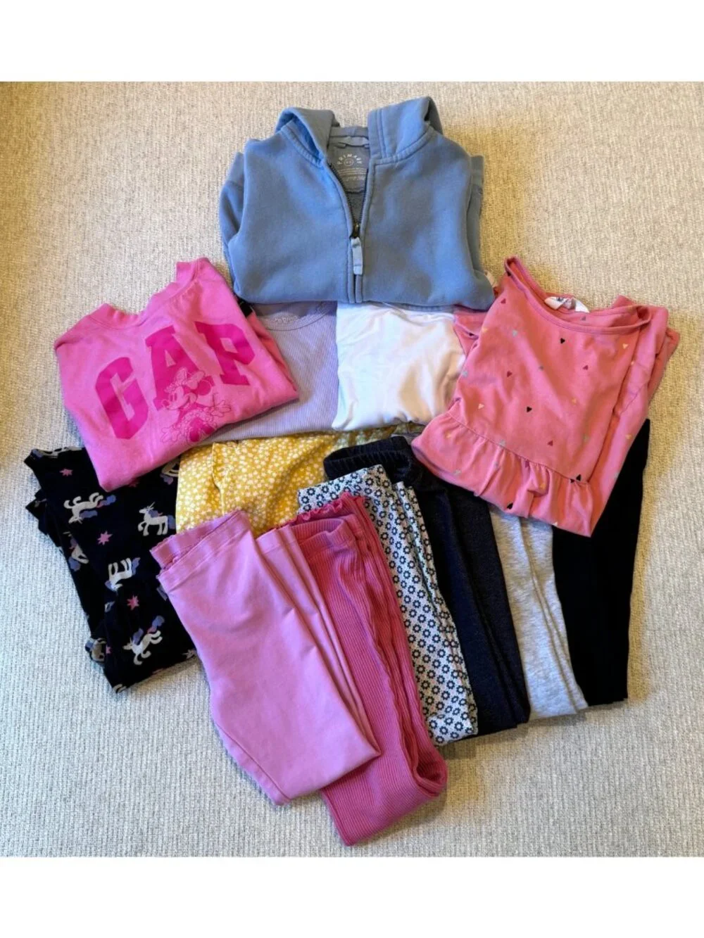 Fall Clothing Lot Girls Size 5 Gap Primary Tea Old Navy H&M Dress Top Pants Kids